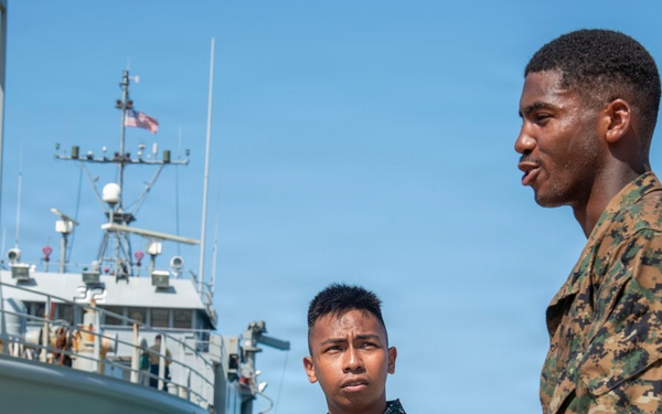 Balikatan 2026: 3rd MLR Marines, 1MDTF Soldiers unload NMESIS, HIMARS on Calayan