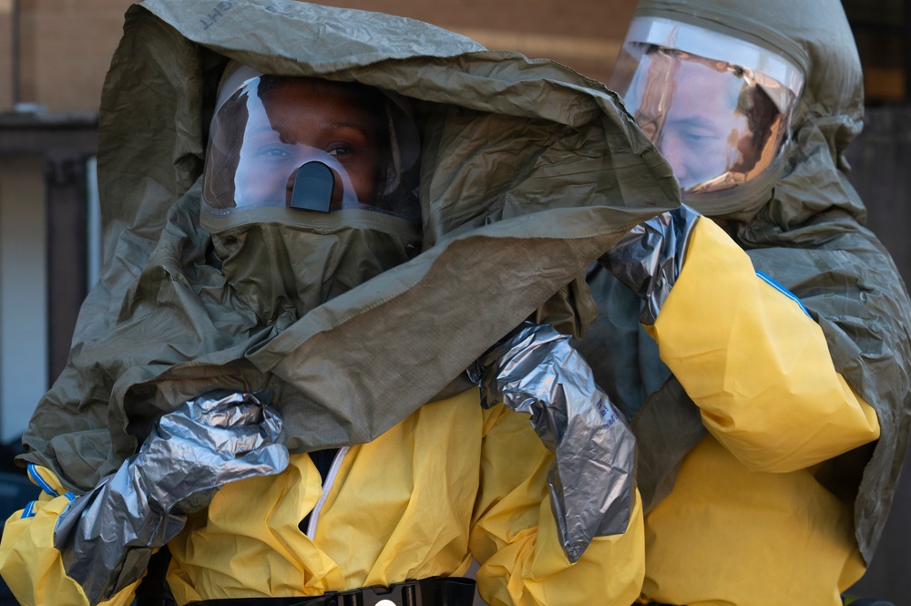 48 MDG Airmen exercise CBRNE response procedures