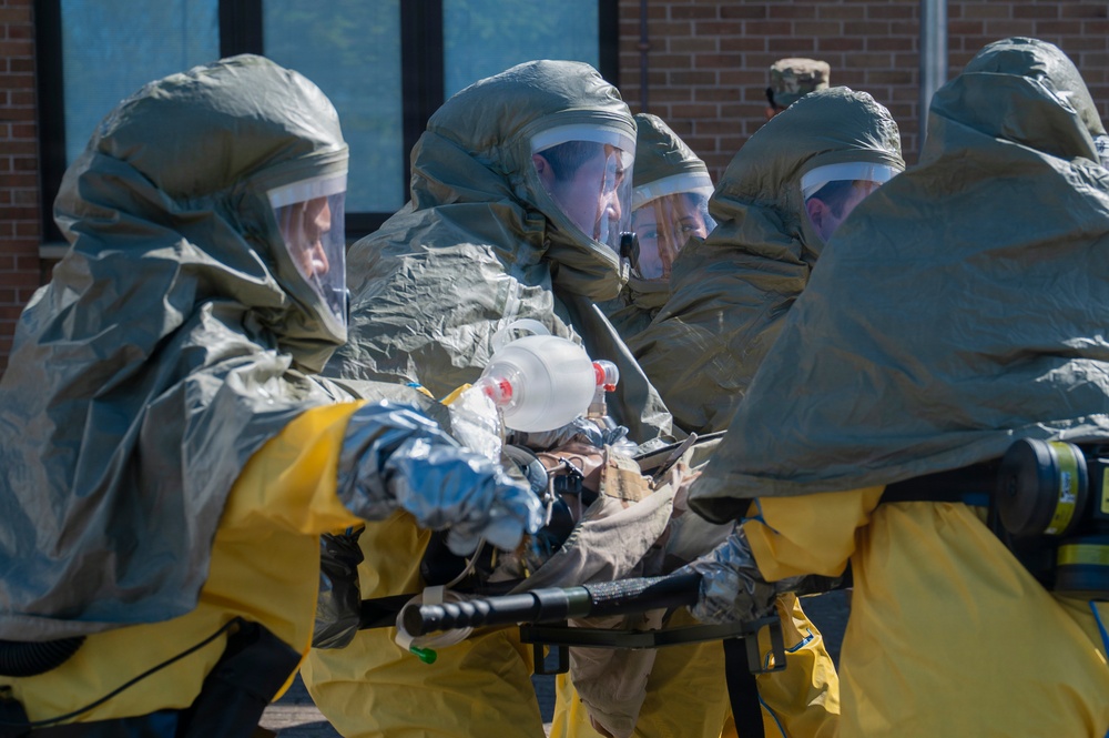 48 MDG Airmen exercise CBRNE response procedures