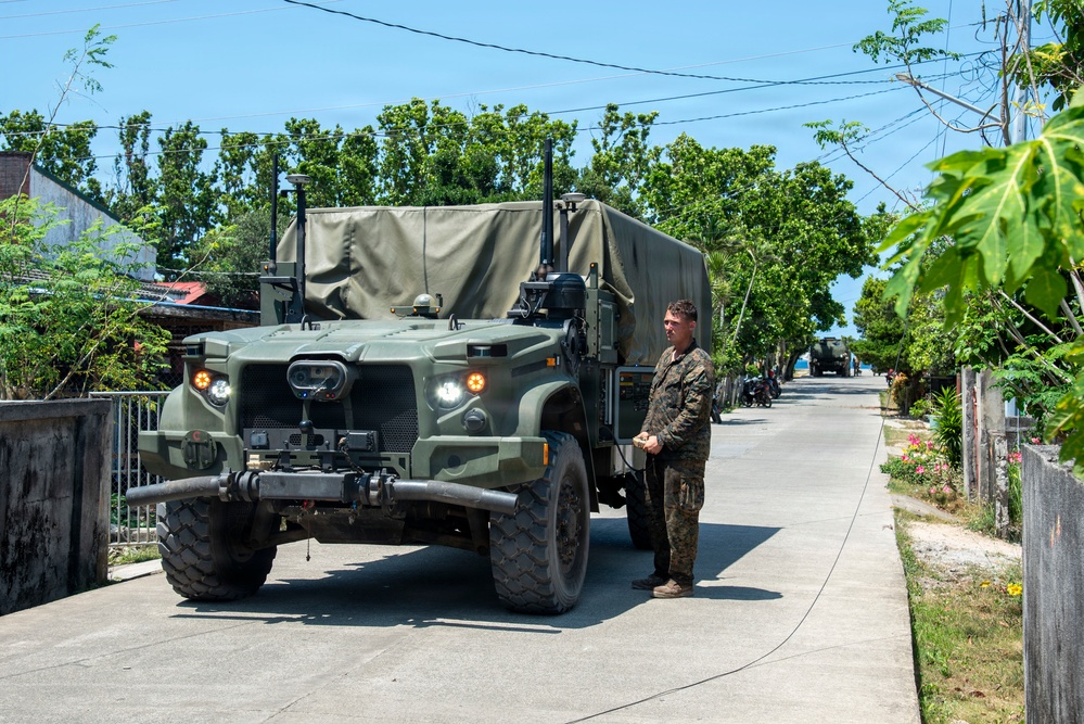 Balikatan 2026: 3rd MLR Marines, 1MDTF Soldiers unload NMESIS, HIMARS on Calayan