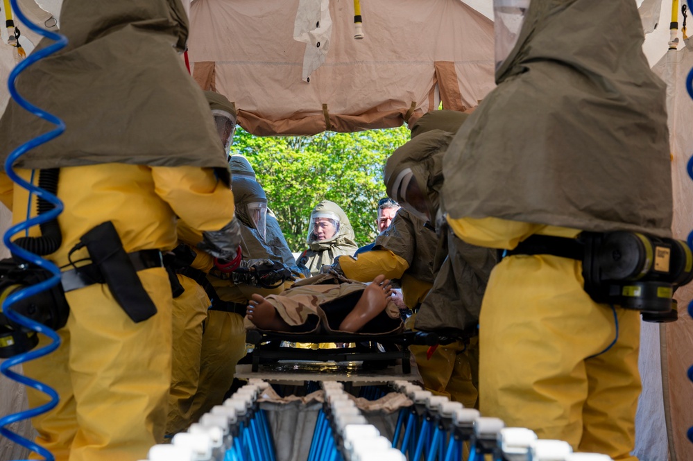 48 MDG Airmen exercise CBRNE response procedures