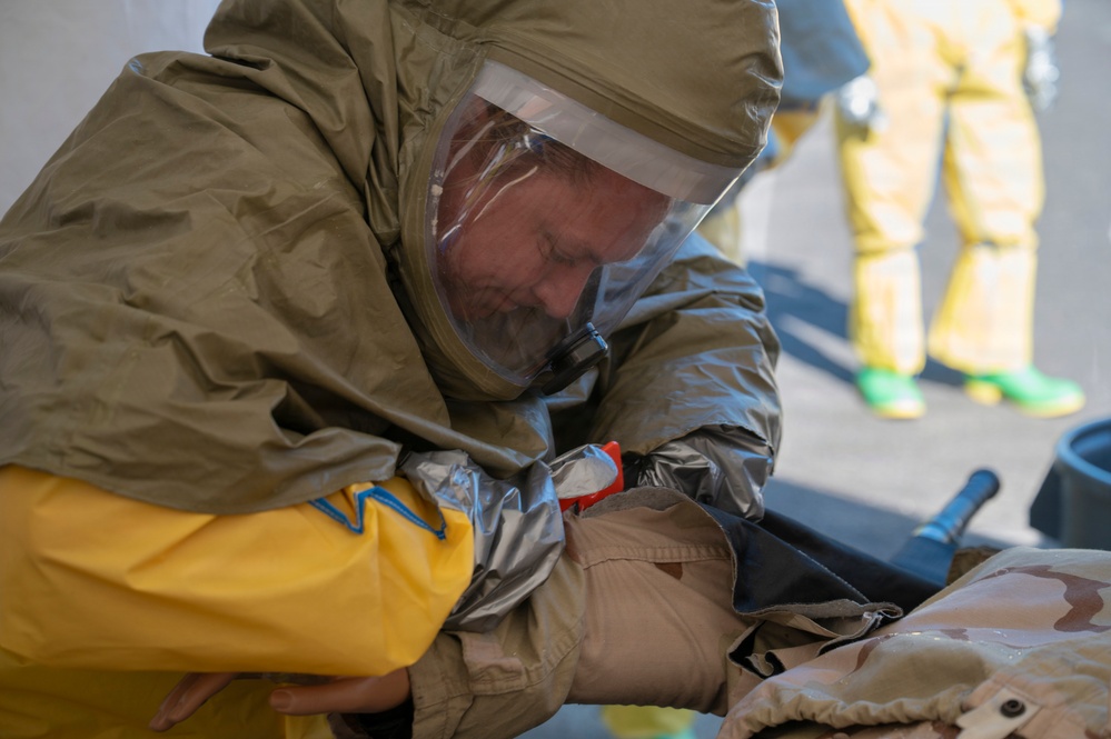 48 MDG Airmen exercise CBRNE response procedures
