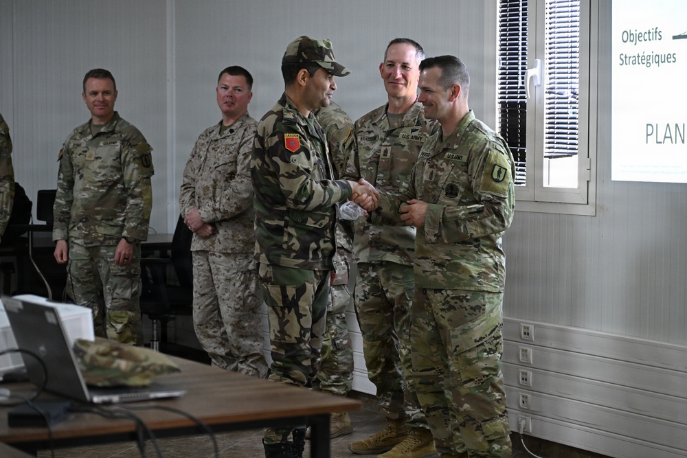 US service members participate in multinational academics during African Lion 26