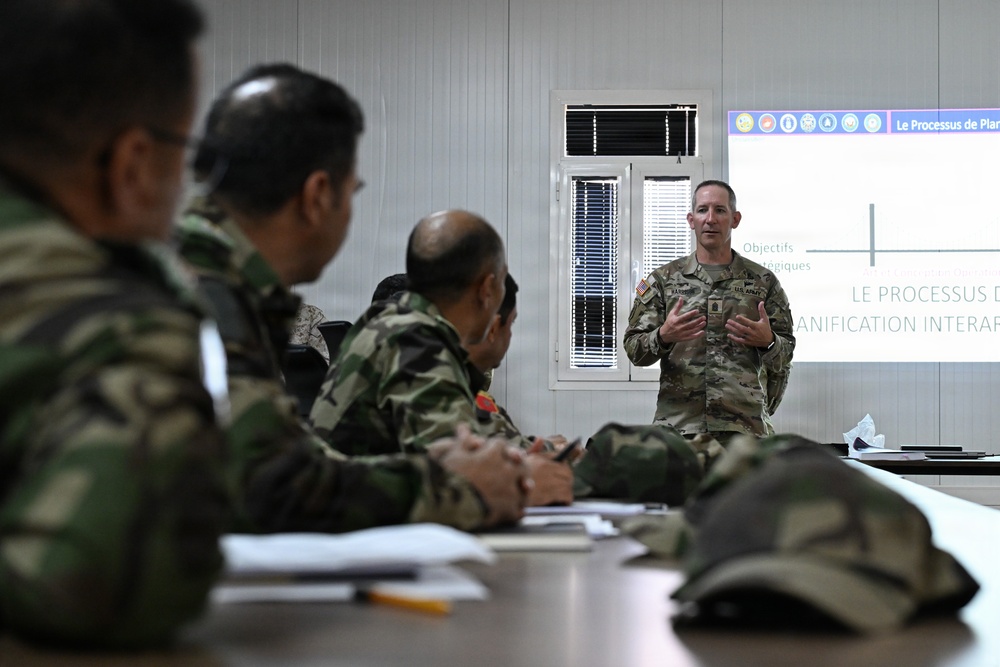 US service members participate in multinational academics during African Lion 26