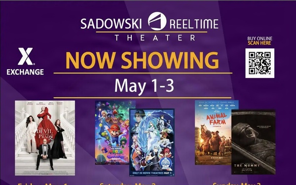 Sadowski Theater schedule May 1-3