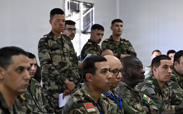 US service members participate in multinational academics during African Lion 26