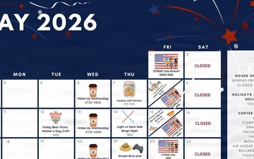 USO Ansbach event calendar - May 2026