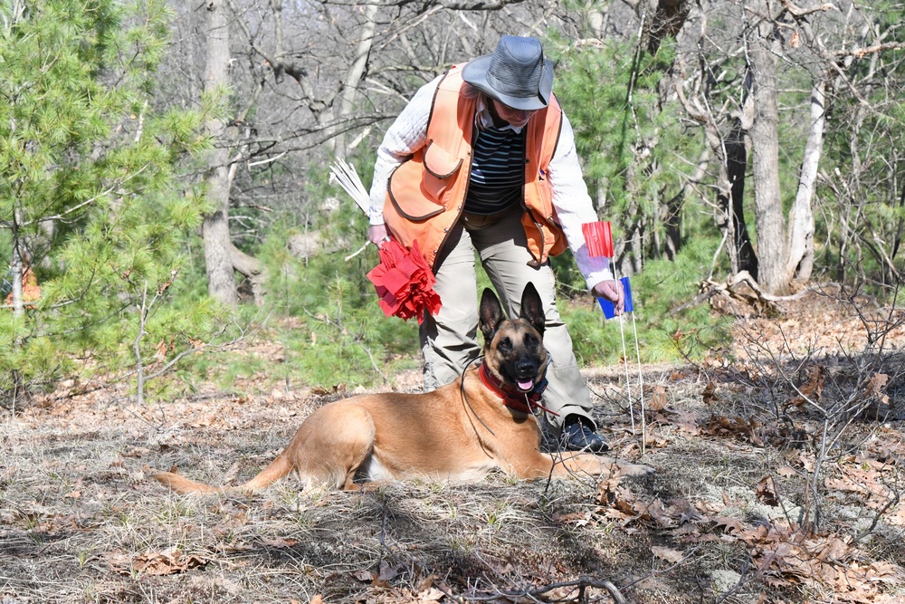 Fort Drum archaeologists partner with canine forensics team to study ancestral sites