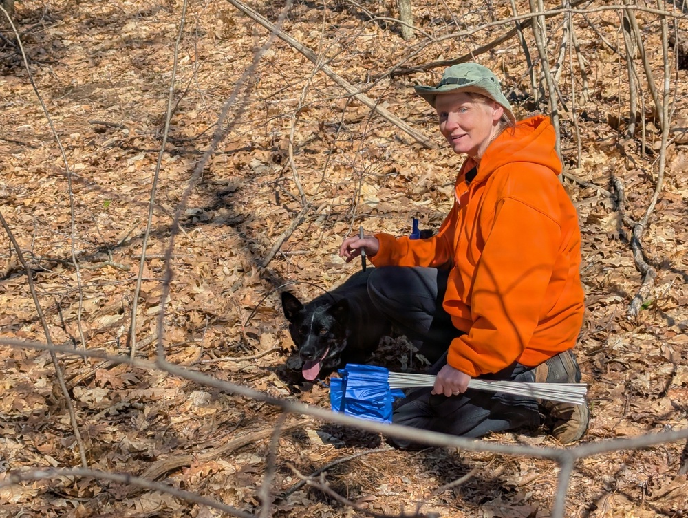 Fort Drum archaeologists partner with canine forensics team to study ancestral sites