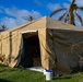 NMCB-1’s Seabees construct temporary shelter for Tinian citizens affected by Typhoon Sinlaku
