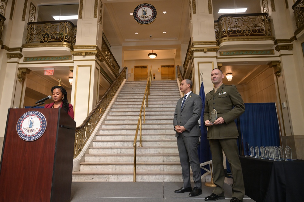 Unsung Hero: USMC Officer Awarded by VA Attorney General