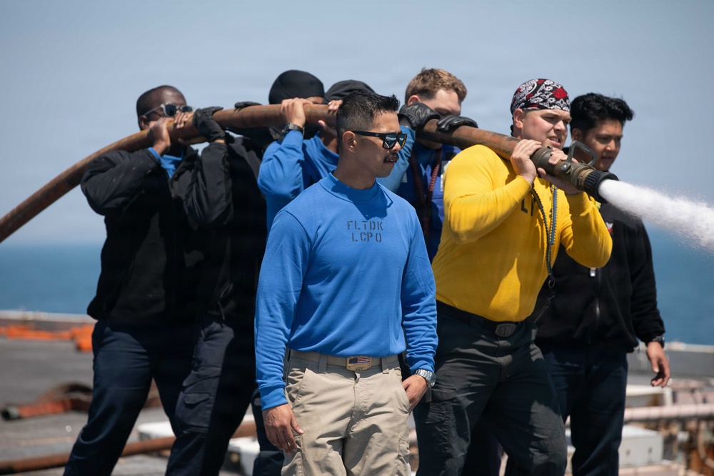 IKE departs Norfolk Naval Shipyard for Sea Trials