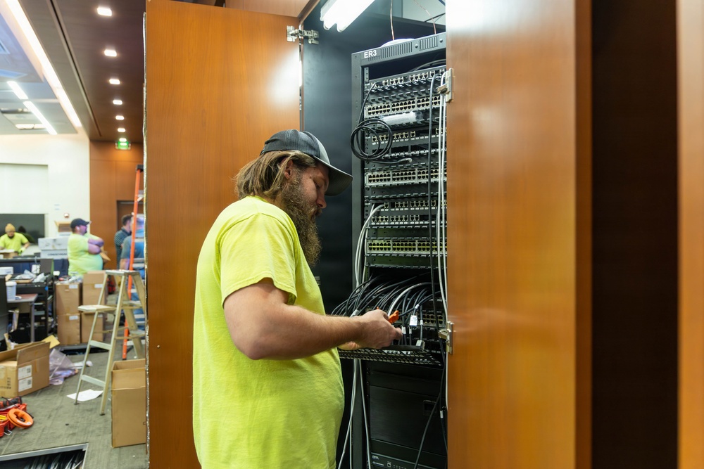 “We’re replacing everything — screens, systems, all of it,” A closer look into command center and conference room renovations