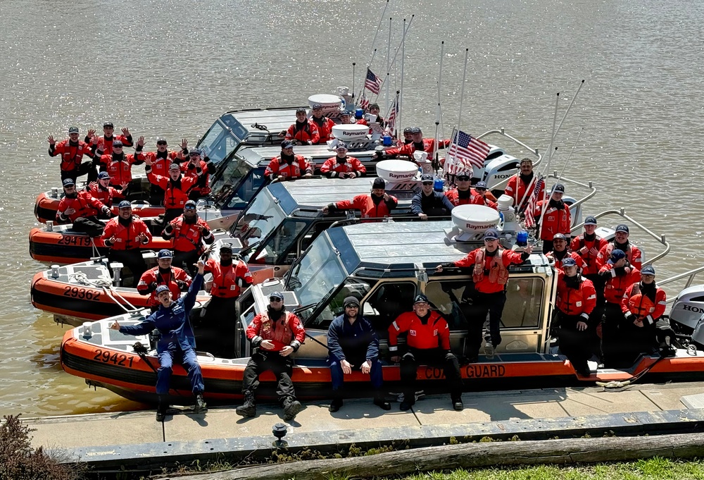 Coast Guard boat crew personnel in Great Lakes region attend first of four training courses to ensure active-duty and reserve readiness