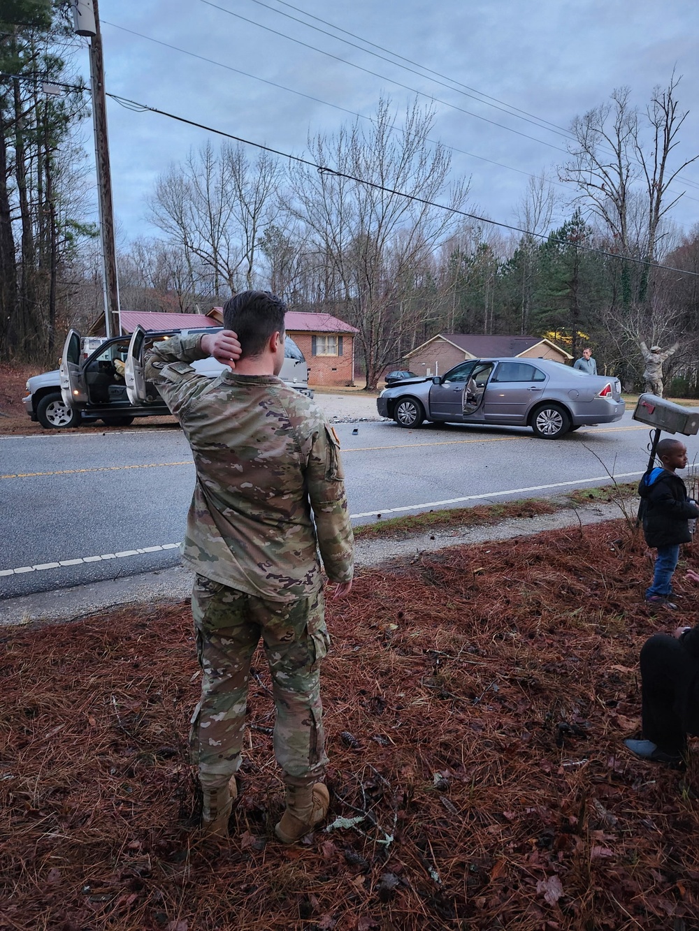 From Drill to Duty: Soldiers Provide Critical Aid Outside Armory