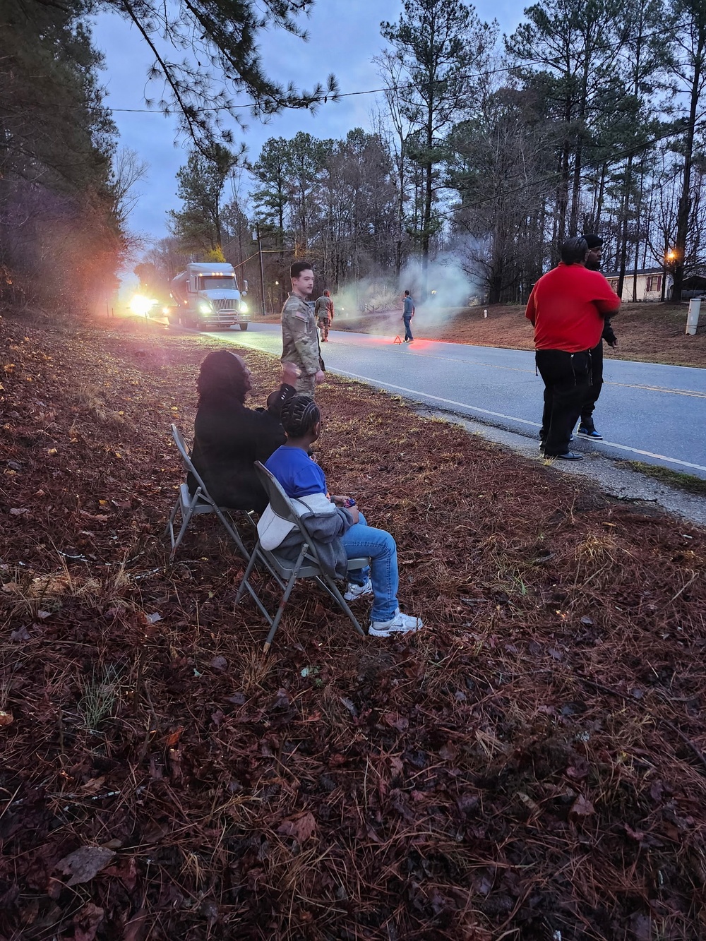 From Drill to Duty: Soldiers Provide Critical Aid Outside Armory