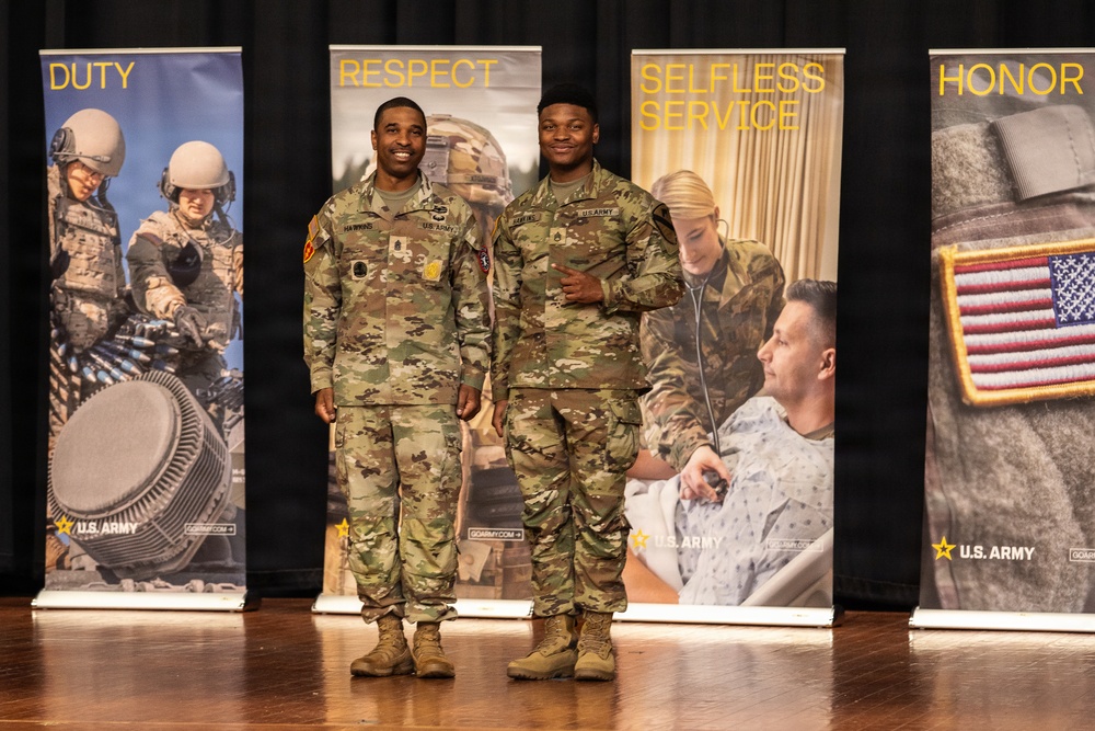 U.S. Army Recruiting and Retention College graduation ceremony