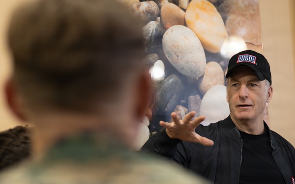 Bob Odenkirk and Derek Kolstad Visit Camp Pendleton