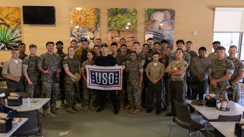 Bob Odenkirk and Derek Kolstad Visit Camp Pendleton