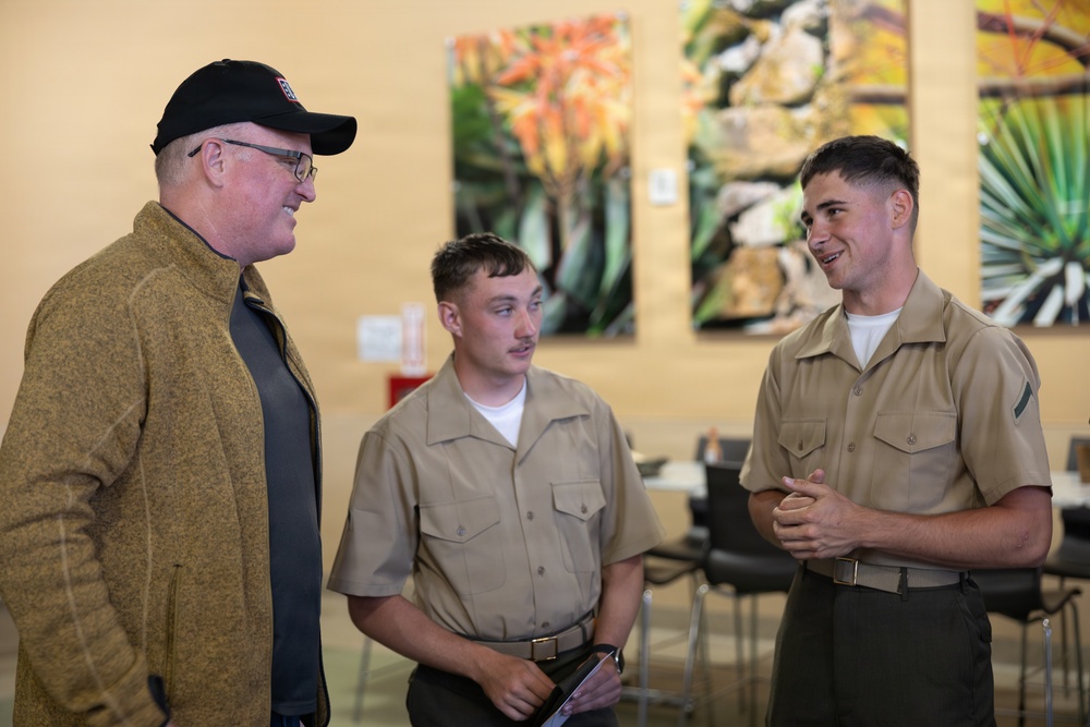 Bob Odenkirk and Derek Kolstad Visit Camp Pendleton