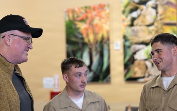 Bob Odenkirk and Derek Kolstad Visit Camp Pendleton