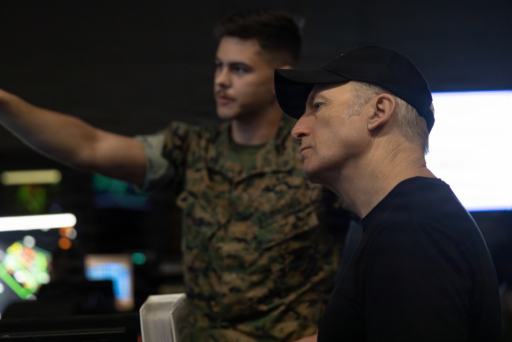 Bob Odenkirk and Derek Kolstad Visit Camp Pendleton