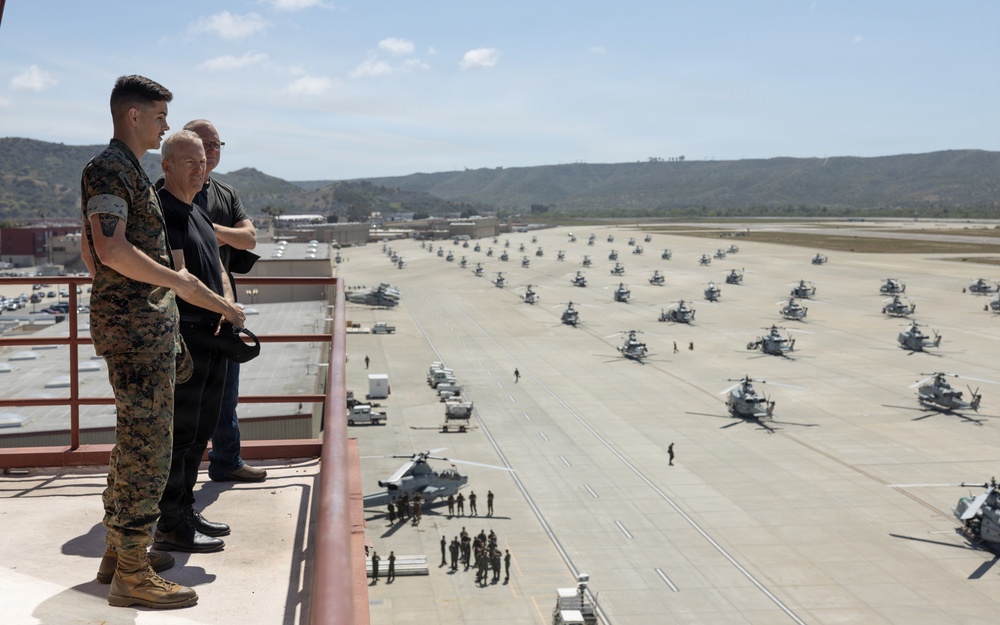 Bob Odenkirk and Derek Kolstad Visit Camp Pendleton