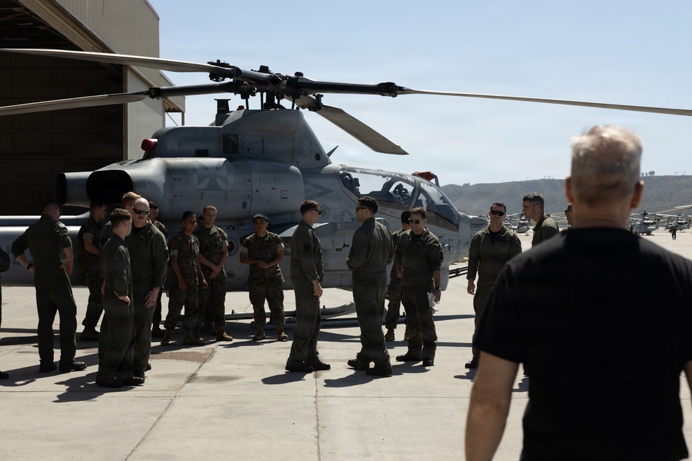Bob Odenkirk and Derek Kolstad Visit Camp Pendleton