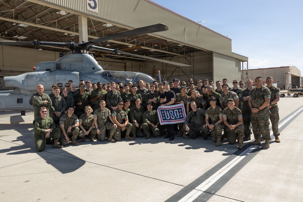 Bob Odenkirk and Derek Kolstad Visit Camp Pendleton