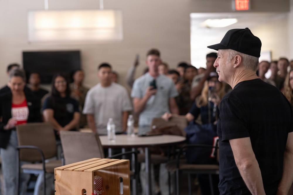 Bob Odenkirk and Derek Kolstad Visit Camp Pendleton