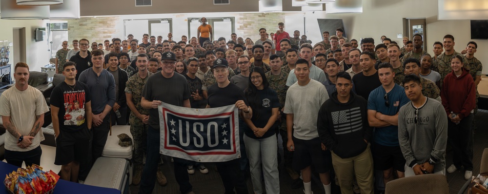 Bob Odenkirk and Derek Kolstad Visit Camp Pendleton