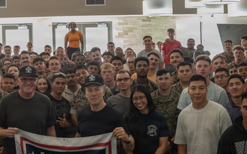 Bob Odenkirk and Derek Kolstad Visit Camp Pendleton