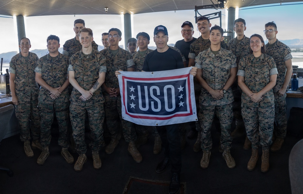 Bob Odenkirk and Derek Kolstad Visit Camp Pendleton