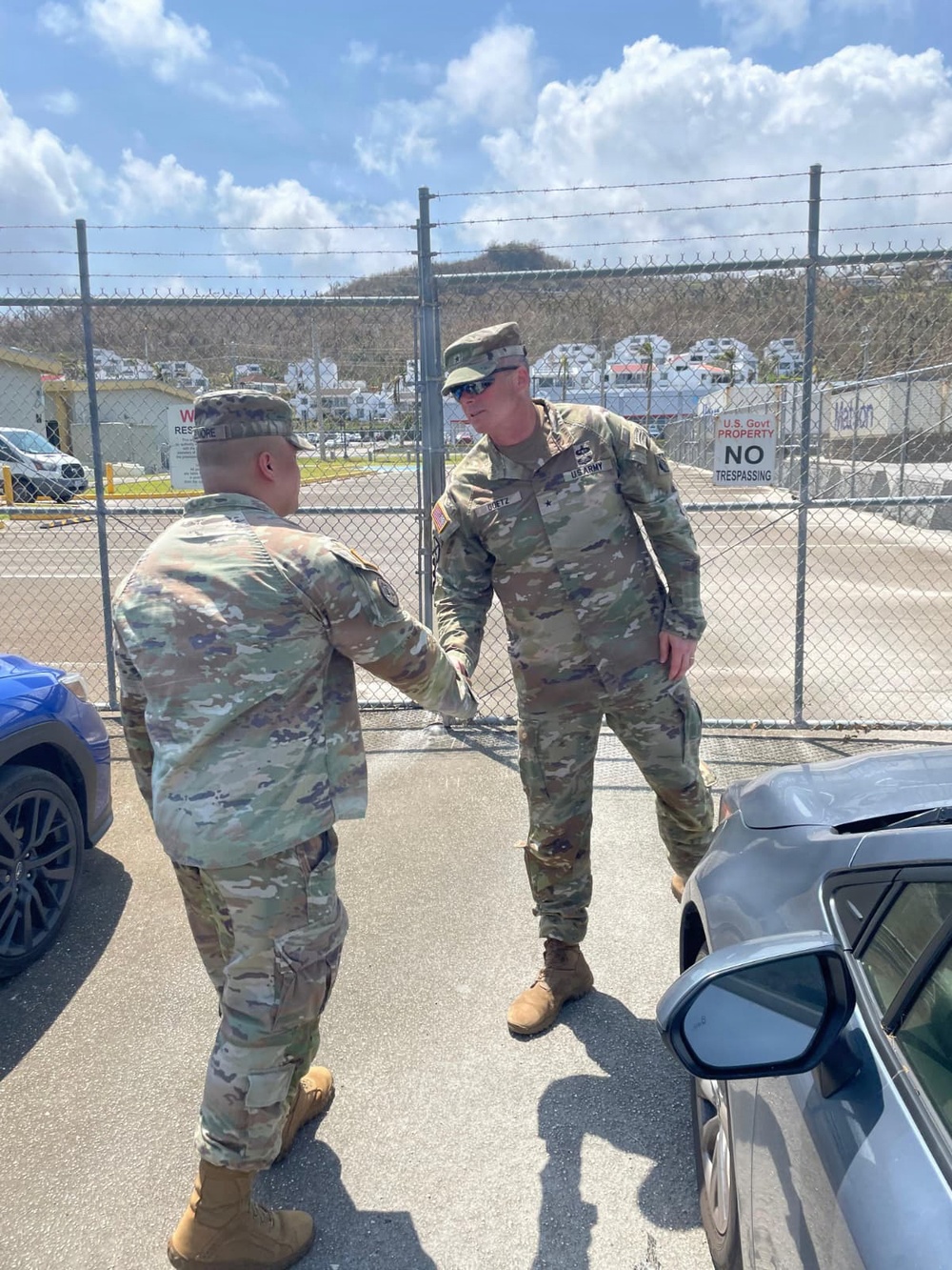 Army leaders assess Saipan site for typhoon response hub