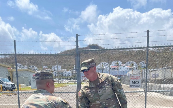 Army leaders assess Saipan site for typhoon response hub