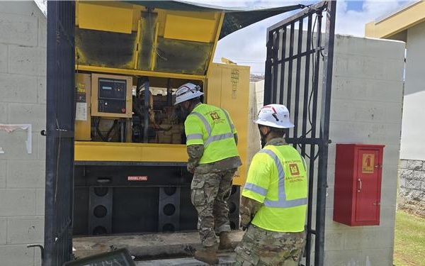 Army Reserve restores power to Saipan facility after tropical storm damage