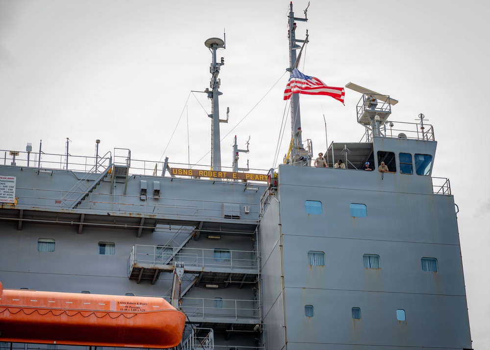 USNS Robert E. Peary Enables 4th Fleet Combat Readiness with 154-Day Deployment