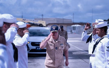 Rear Adm. Joe Cahill visits USS Farragut (DDG 99)