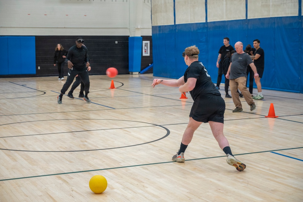 62d AW IPRO Team participates in National Alcohol Awareness Month Dodgeball Tournament