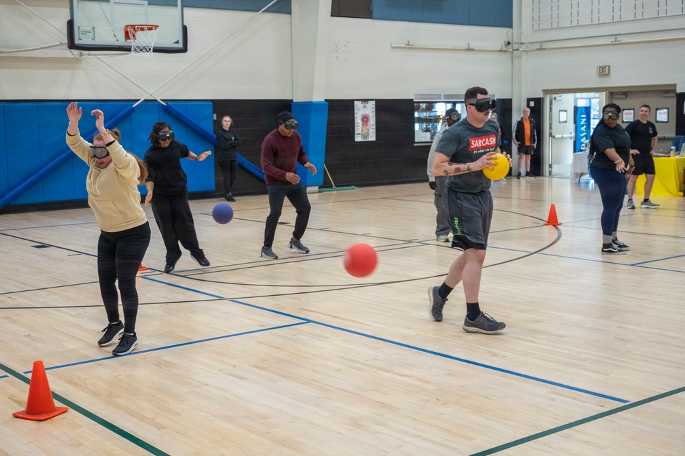 62d AW IPRO Team participates in National Alcohol Awareness Month Dodgeball Tournament