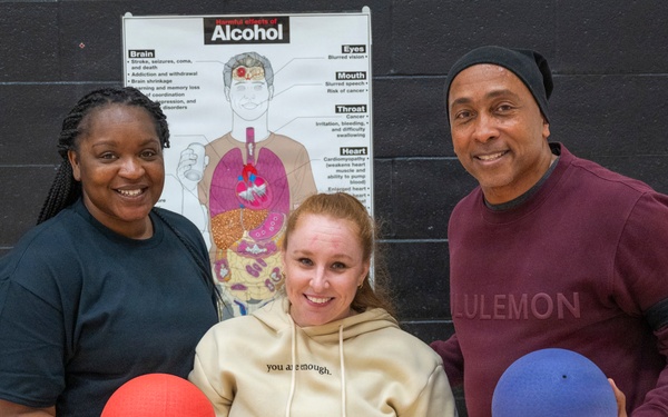 62d AW IPRO Team participates in National Alcohol Awareness Month Dodgeball Tournament