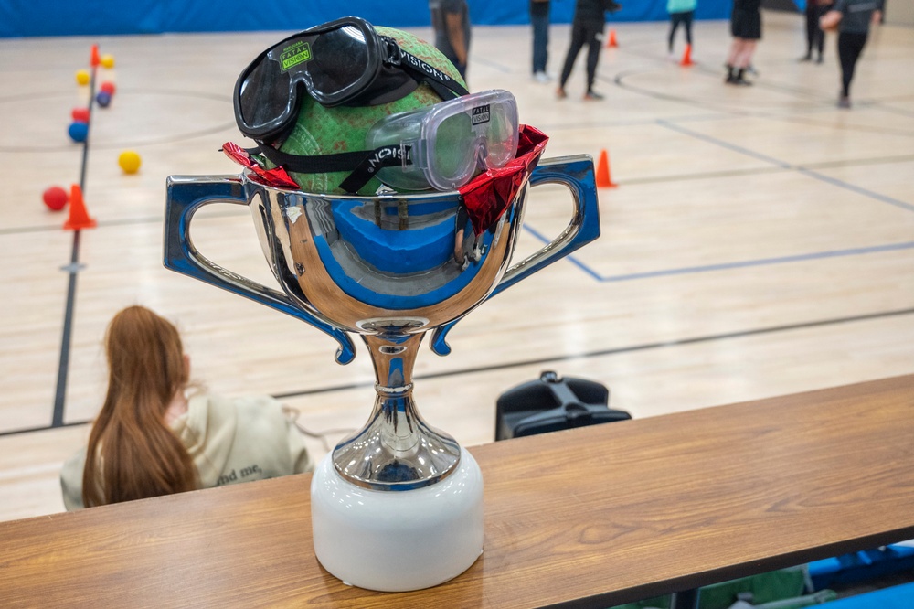 62d AW IPRO Team participates in National Alcohol Awareness Month Dodgeball Tournament