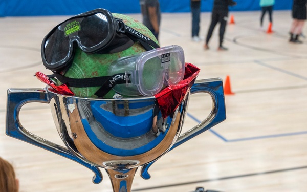 62d AW IPRO Team participates in National Alcohol Awareness Month Dodgeball Tournament