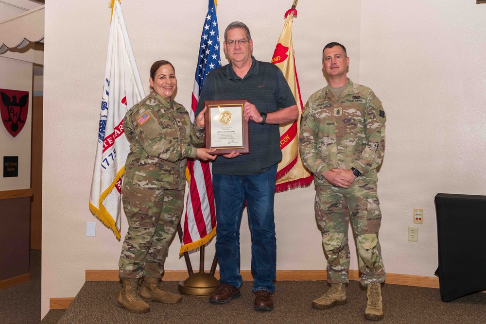 Fort McCoy workforce members recognized during April 2026 town hall meetings