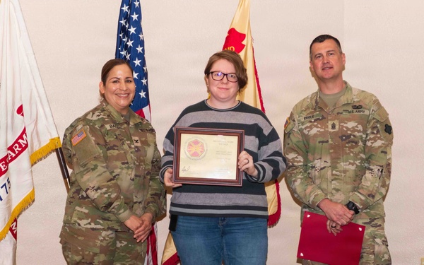 Fort McCoy workforce members recognized during April 2026 town hall meetings