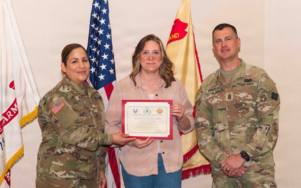 Fort McCoy workforce members recognized during April 2026 town hall meetings