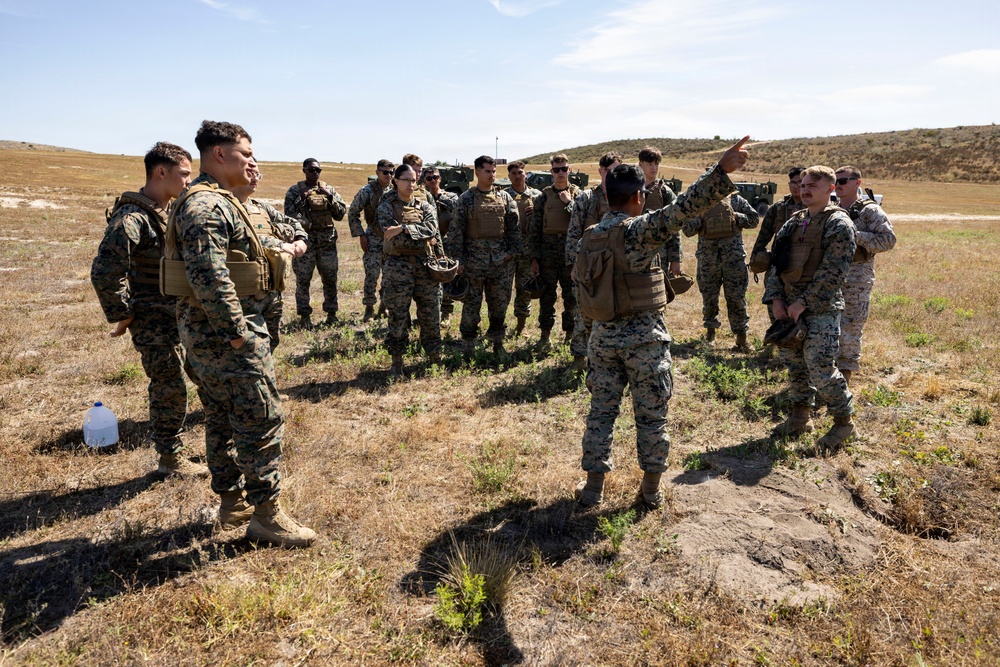 U.S. Marines take the wheel during JLTV operator course
