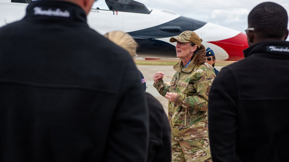 Travis conducts Wings Over Solano air show and open house