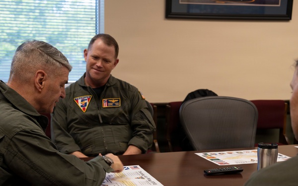 VCJCS visits NAS Whiting Field; presents "Wings of Gold"