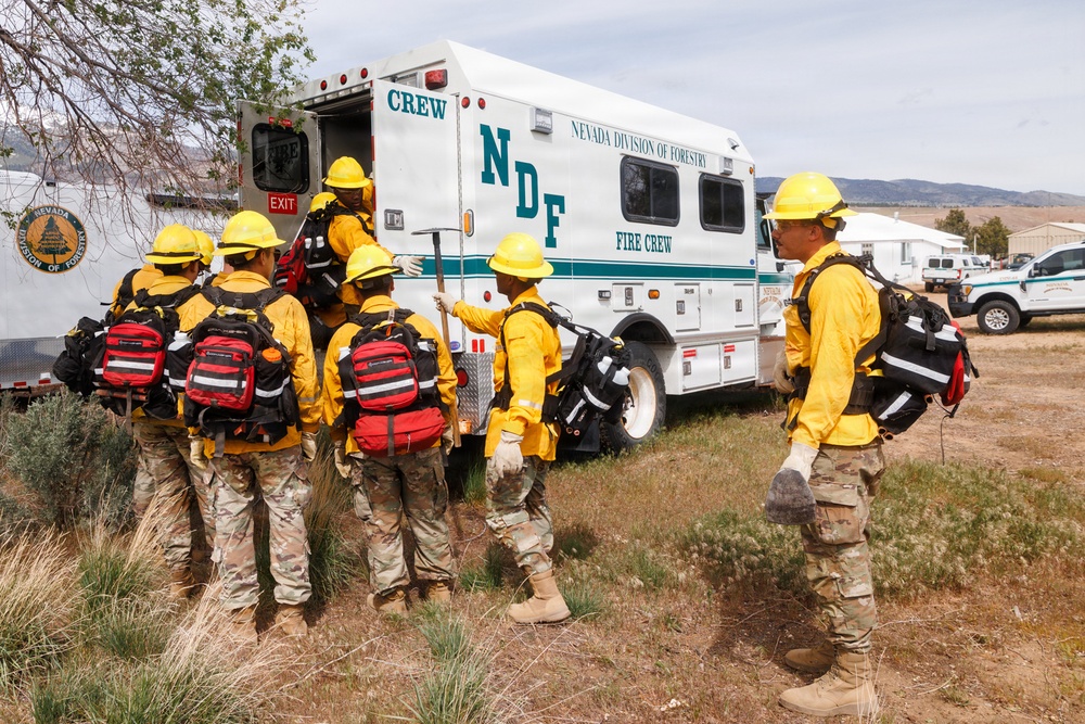 Nevada National Guard ready to fight wildfires from the ground and air